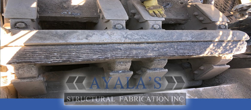Ayalas's Structural Fabrication Inc welding Heavy Equipment, minning, excabator, bulldozer in Riverside, San Bernardino, Los Angeles, Orange, San Diego